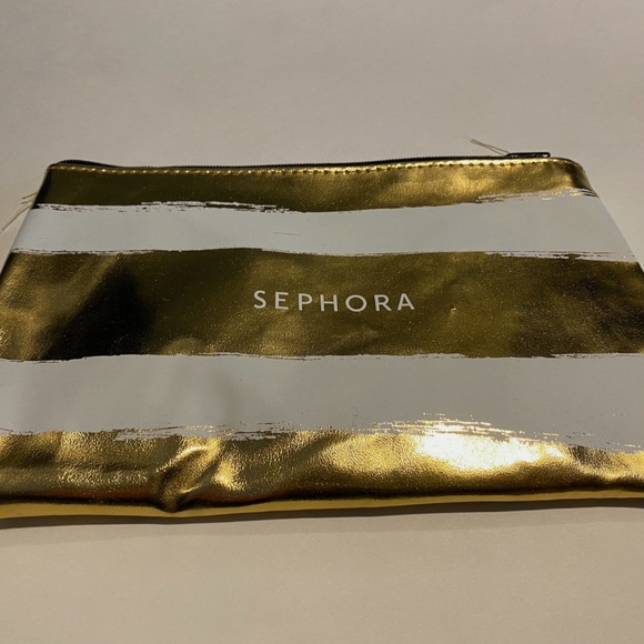 Black and Gold Sephora Travel/Makeup Bag/Clutch Bundle of 4 - Picture 4 of 5